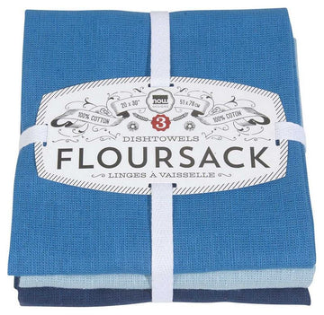 Indigo Moon Cool Blue Set of 3 - Floursack Tea Towel