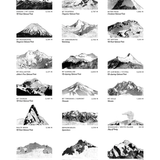 Peaks - A3 Print