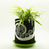 Ecofelt Grow Bag - Fern Frond / Black