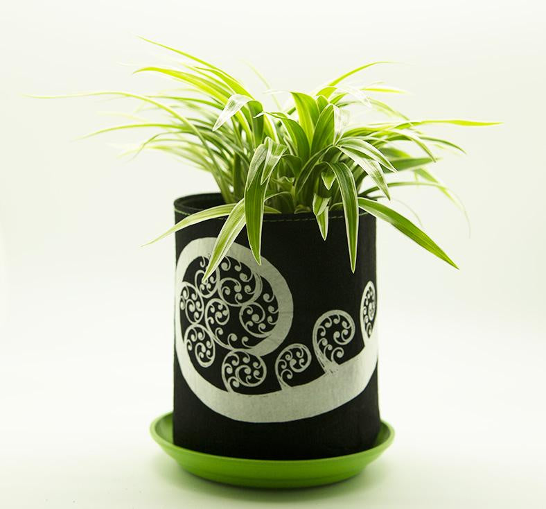 Ecofelt Grow Bag - Fern Frond / Black