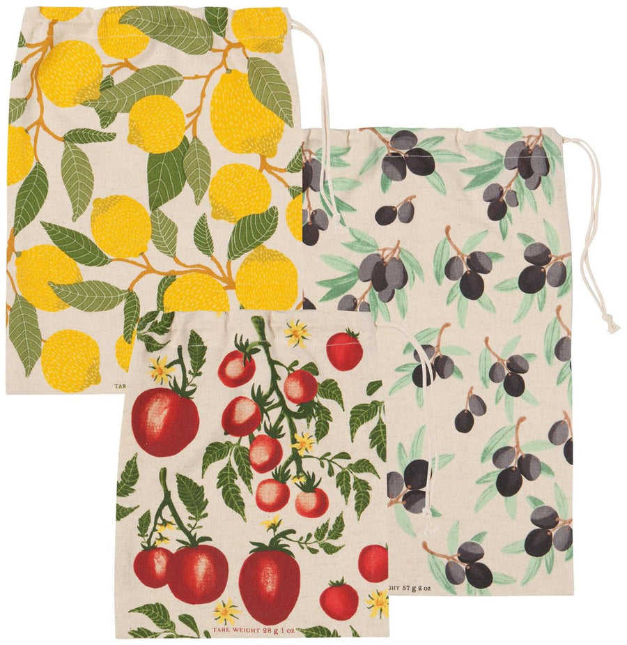 Mediterranean Produce Bags - Set of 3