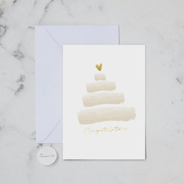 Wedding Cake Congratulations - Card