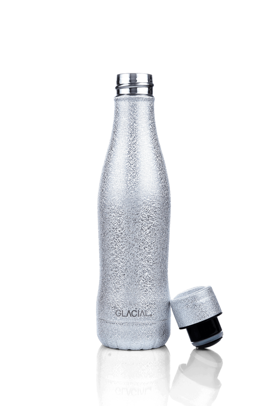 Glacial Bottle - Silver Glitter 400mm