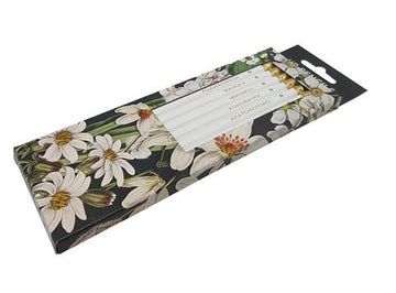 6 Pack Pencils - White NZ Flowers