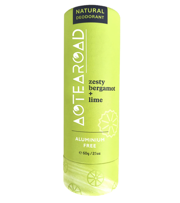 AoteaRoad Natural Deodorant - Zesty Bergamot & Lime