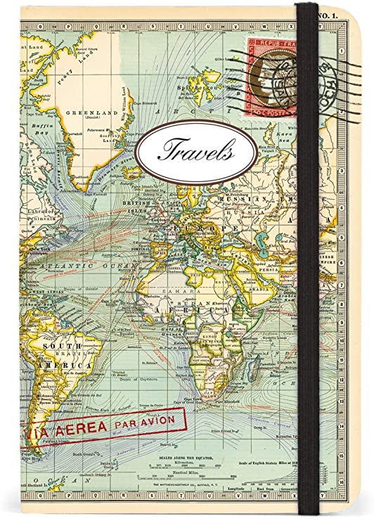 Map Travels Small Notebook