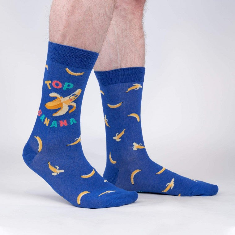 Men's Crew Socks - Top Banana