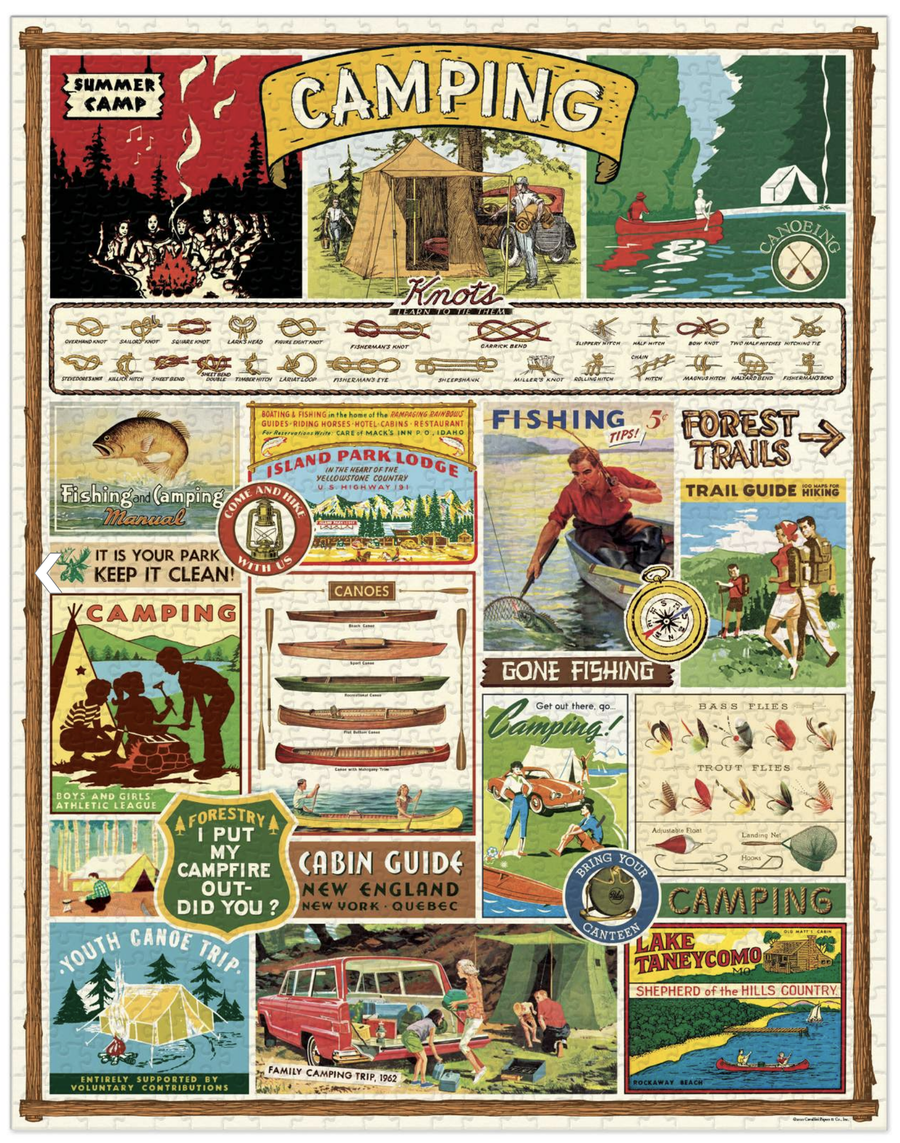 Camping 1000 Pce Vintage Puzzle
