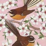 2 Fantails On A Branch - Lens Cloth