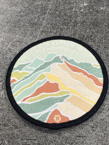 Life Is Better In The Mountains Woven Patches