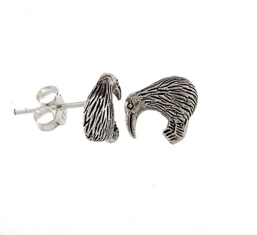 Silver Stud Kiwi Earring