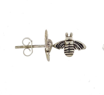 Honey Bee Earrings - Silver
