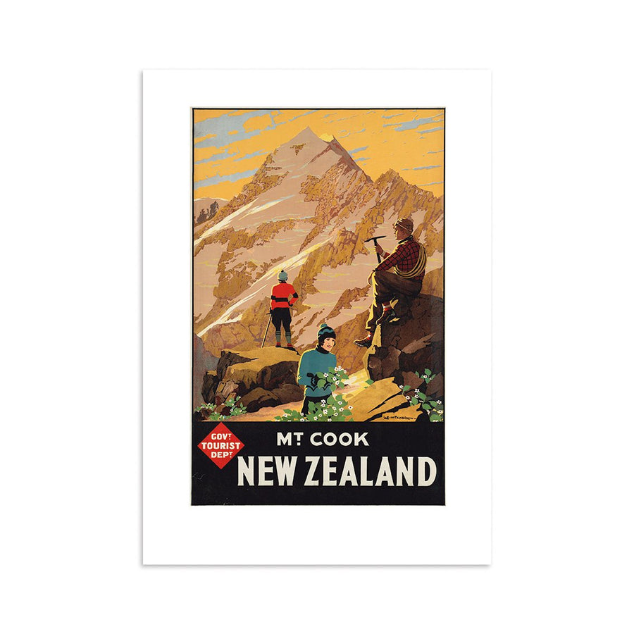 Mt Cook Tourist A4 Print