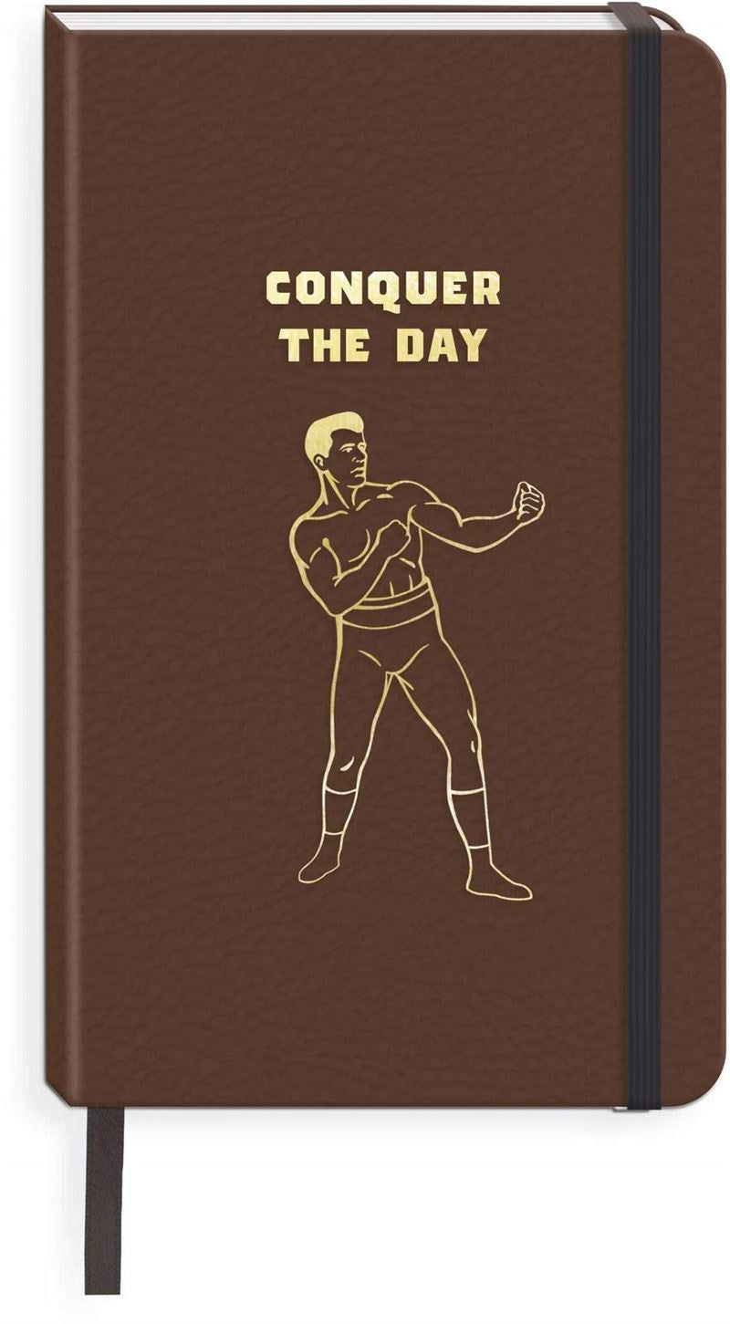 Conquer The Day Sml Faux Leather Journal