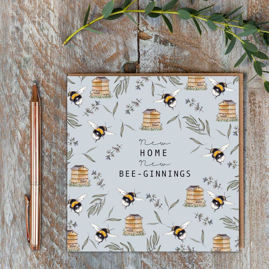New Home New Bee-Ginnings - Card