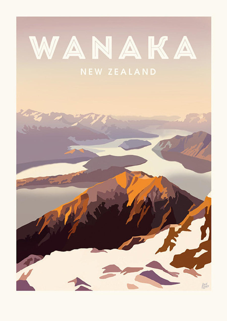 Wanaka, Roys Peak - A4 Print