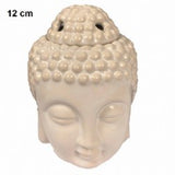 Buddha Head Oil Burner - White