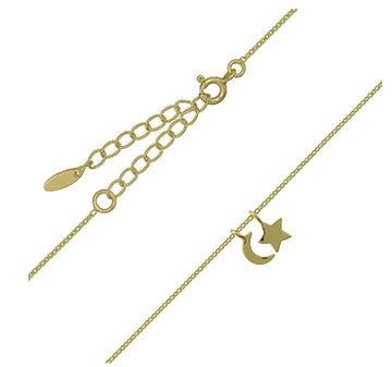 Star & Moon Necklace - Gold