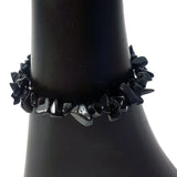 Obsidian 5mm Chip Bracelet