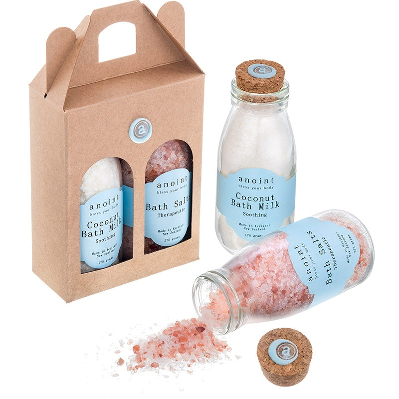 Spa Set - Pink Bath Salts & Coconut Bath Milk