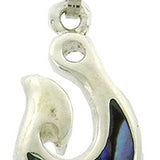 Paua Hook Pendant Necklace with Chain