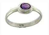 Amethyst Ring - Sterling Silver