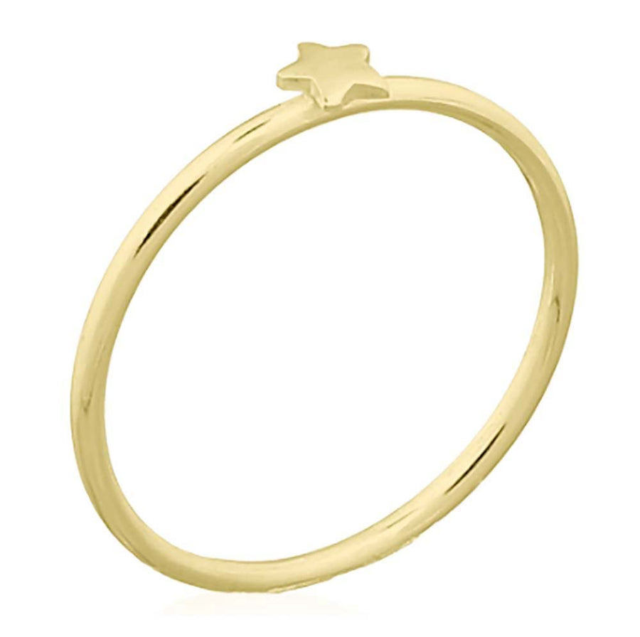 Tiny Star Stacking Ring - Gold