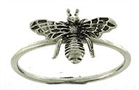 Honey Bee Ring - Silver