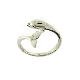 Dolphin Ring - Silver