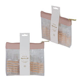 Travel Pouch With Bottles - Pink