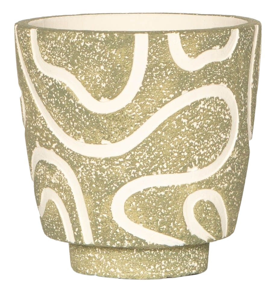 Charlie Curved Lines Planter - Small