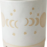 Elemental Moon Planter White & Sand Med