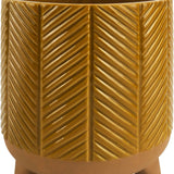 Zari Planter Mustard Lg 18cm