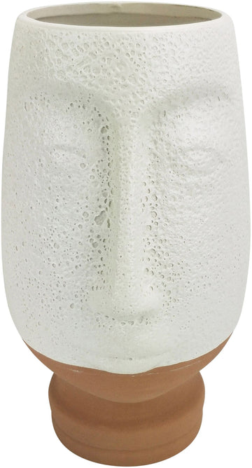 Kendall Face Vase - White Med