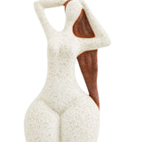 Jenna Girl Ornament - Terracotta & Sand